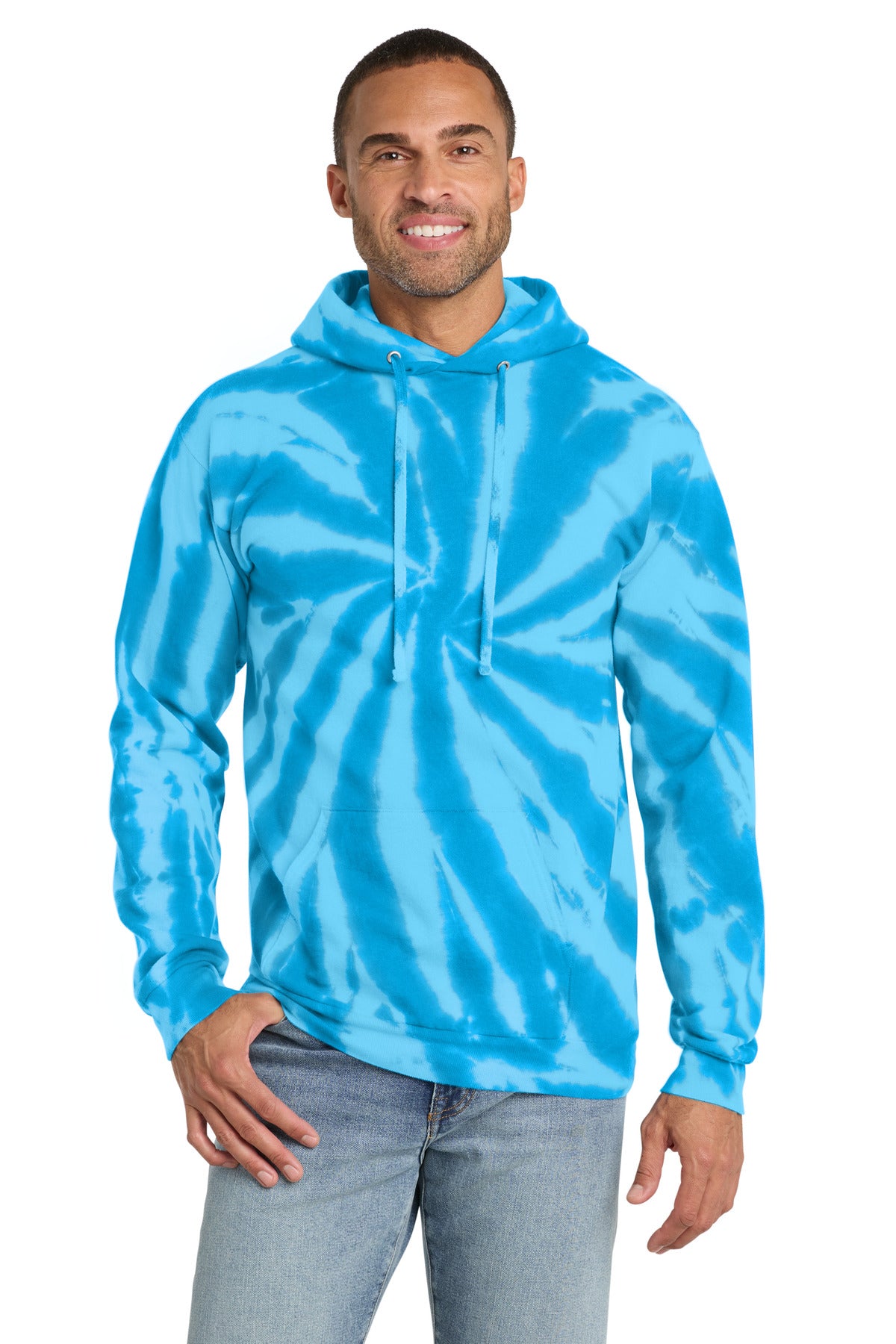 Port & Co ™ Tie-Dye Pullover Hooded Sweatshirt. PC146
