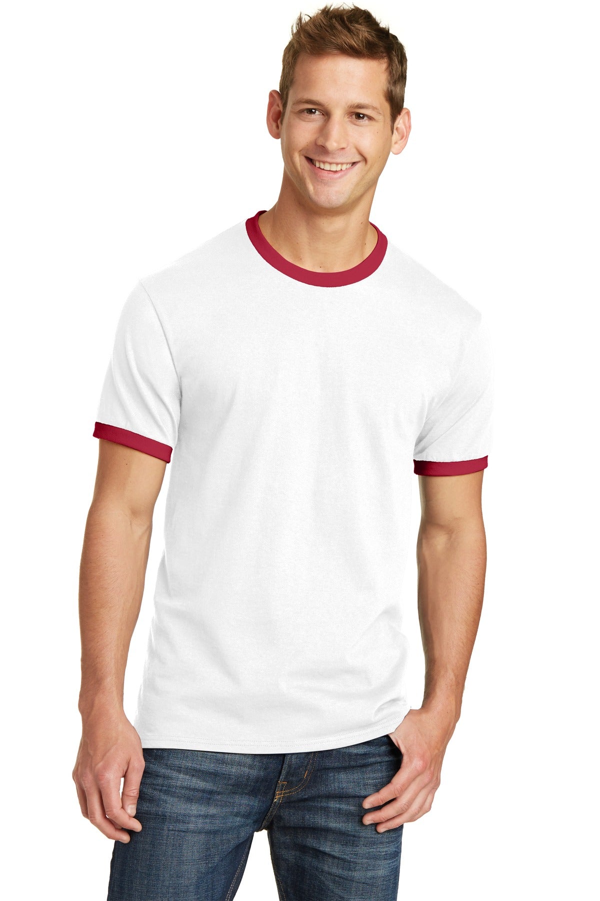 Port & Co ™ Core Cotton Ringer Tee. PC54R