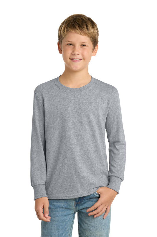 Port & Co ™ Youth Long Sleeve Core Cotton Tee. PC54YLS