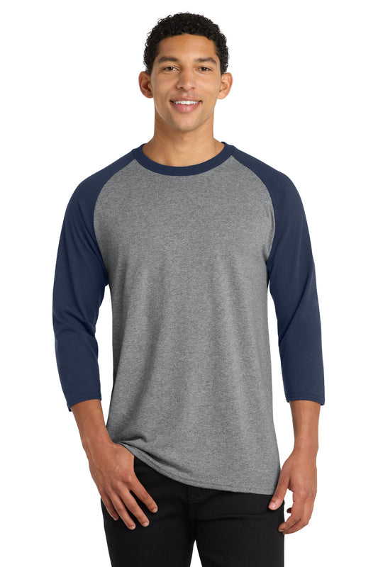 Port & Co ™ Core Blend 3/4-Sleeve Raglan Tee. PC55RS