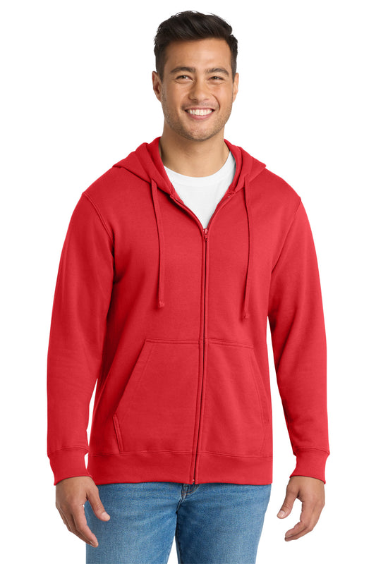 Port & Co ™ Fan Favorite Fleece Full-Zip Hooded Sweatshirt. PC850ZH