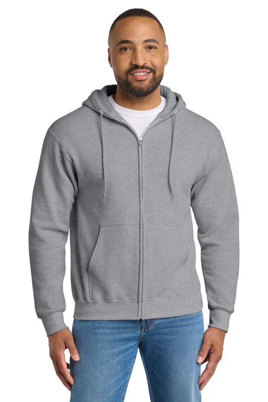 Port & Co ™ Tall Essential Fleece Full-Zip Hooded Sweatshirt. PC90ZHT