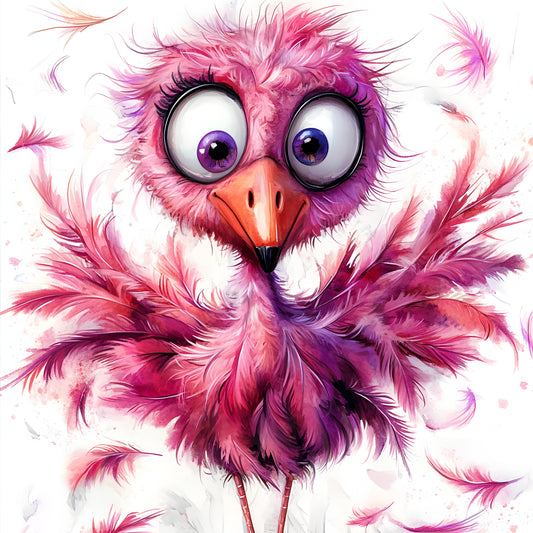 Pink Quirky Flamingo