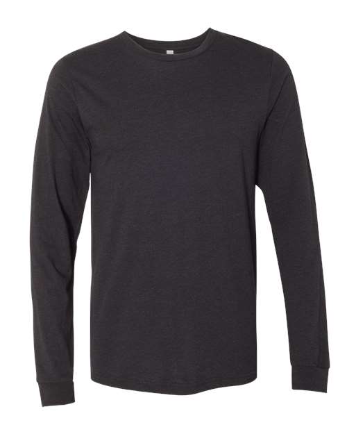 Heather CVC Long Sleeve Tee - XL