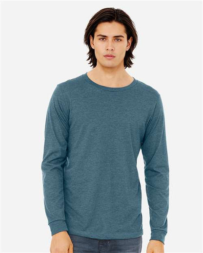 BELLA + CANVAS Heather CVC Long Sleeve Tee 3501CVC