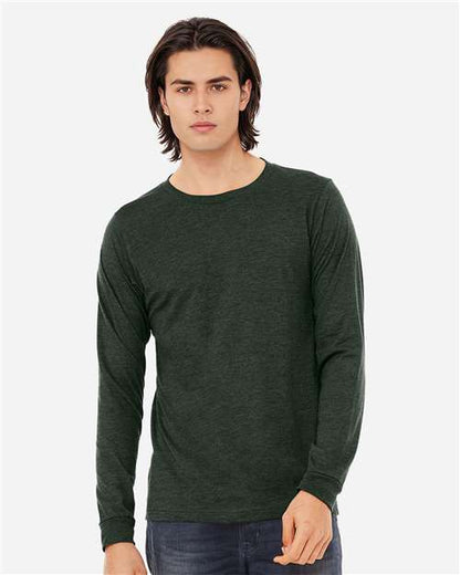 BELLA + CANVAS Heather CVC Long Sleeve Tee 3501CVC