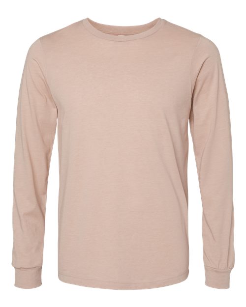 BELLA + CANVAS Heather CVC Long Sleeve Tee 3501CVC