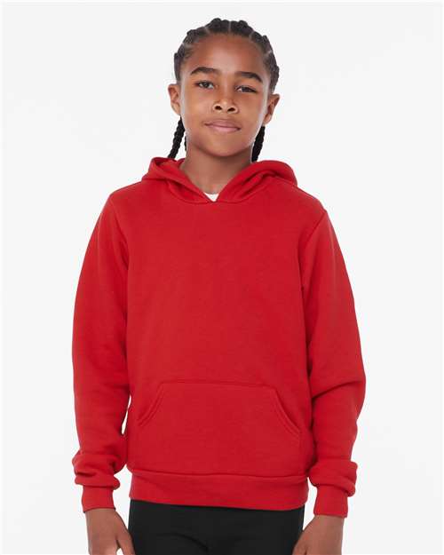 BELLA + CANVAS Youth Sponge Fleece Hoodie Sweatshirt 3719Y