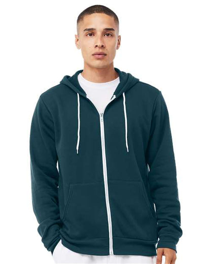 BELLA + CANVAS Unisex Sponge Fleece Full-Zip Hoodie Sweatshirt 3739