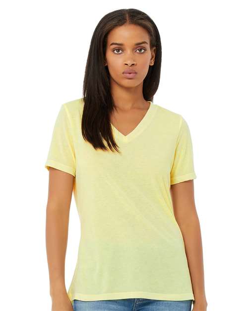 BELLA + CANVAS Women's Relaxed Triblend V-Neck Tee 6415