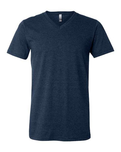 Unisex Heather CVC V-Neck Tee - Athletic Heather