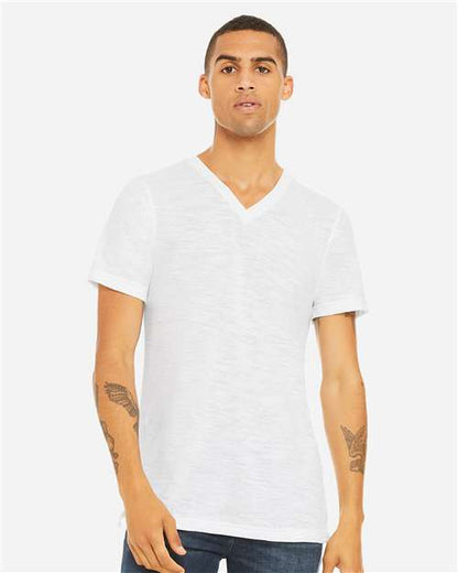 BELLA + CANVAS Unisex Textured Jersey V-Neck Tee 3655