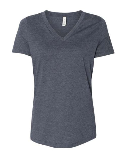BELLA + CANVAS Women's Relaxed Heather CVC V-Neck Tee 6405CVC