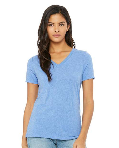 BELLA + CANVAS Women's Relaxed Triblend V-Neck Tee 6415