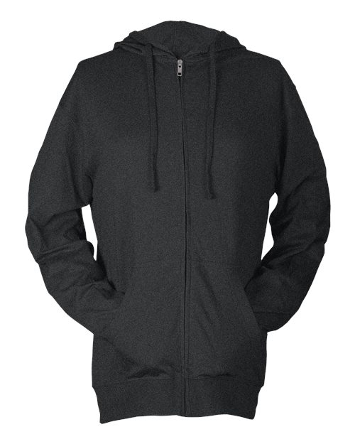 Unisex Beach Full-Zip Hooded Long Sleeve T-Shirt