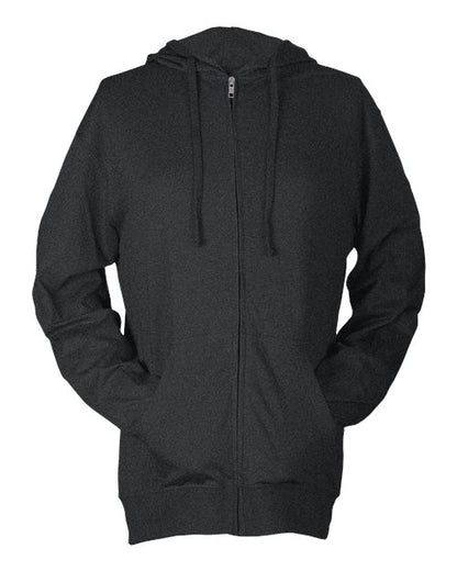 Unisex Beach Full-Zip Hooded Long Sleeve T-Shirt