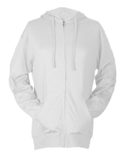 Unisex Beach Full-Zip Hooded Long Sleeve T-Shirt