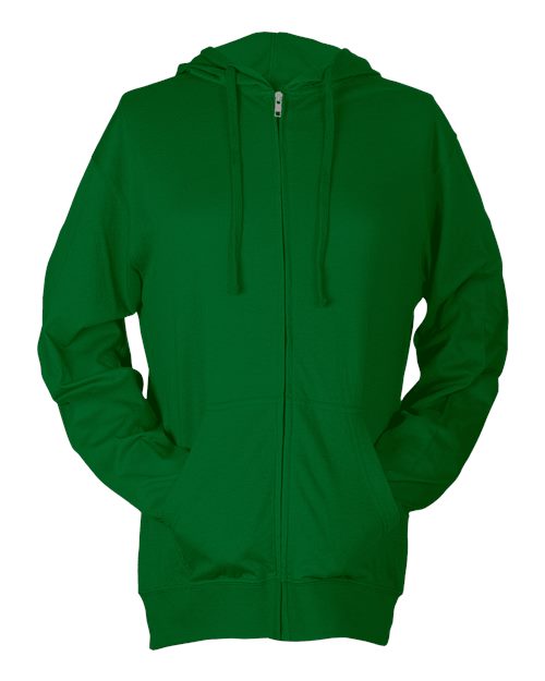 Unisex Beach Full-Zip Hooded Long Sleeve T-Shirt