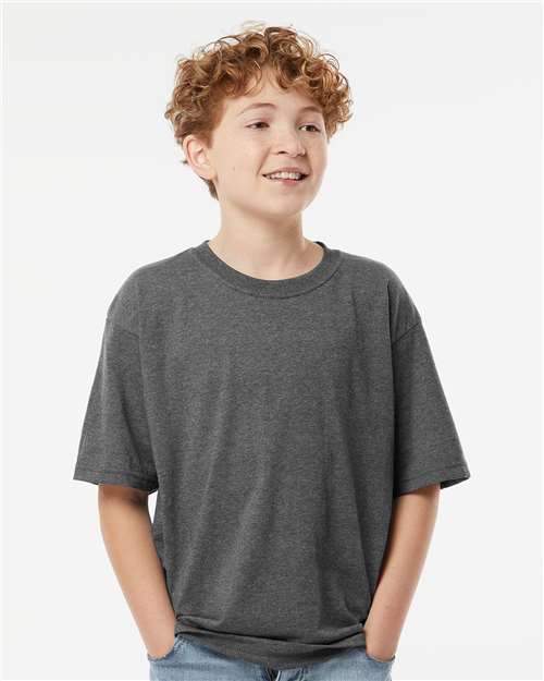 Youth Gold Soft Touch T-Shirt - Athletic Grey