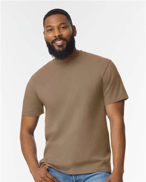 Unisex Softstyle® Midweight T-Shirt - Brown Savana