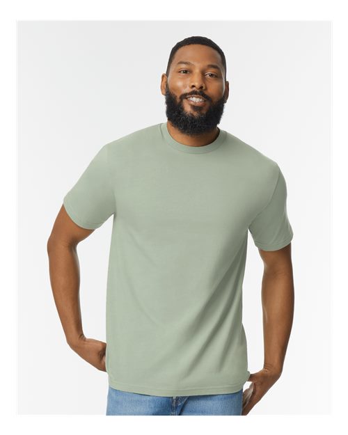 Unisex Softstyle® Midweight T-Shirt - Brown Savana