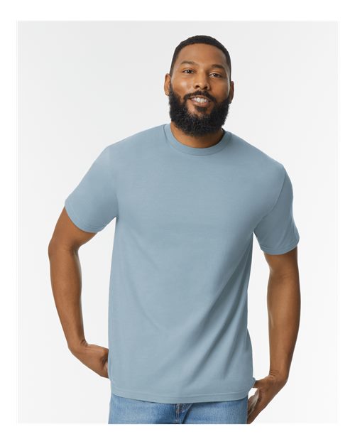 Unisex Softstyle® Midweight T-Shirt - Brown Savana