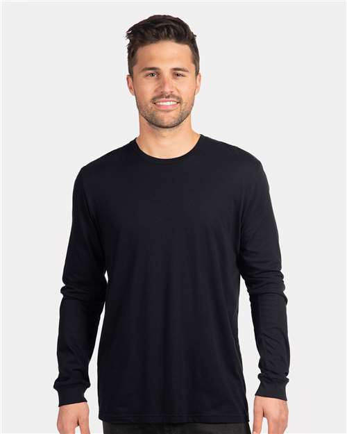 Unisex CVC Long Sleeve T-Shirt - Black
