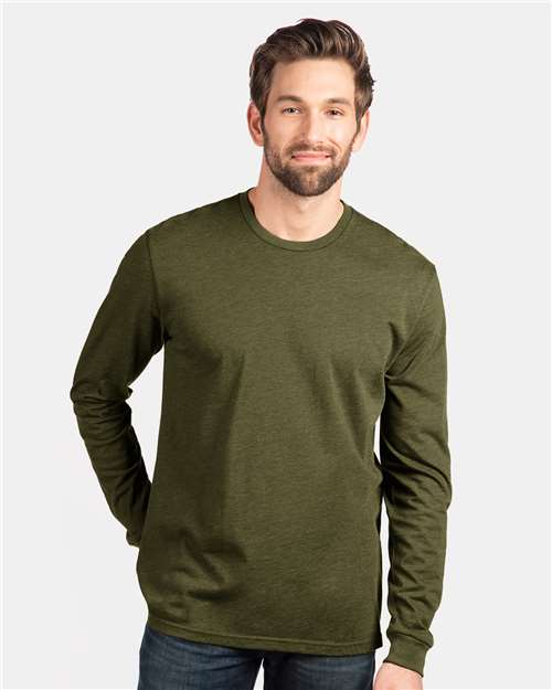 Unisex CVC Long Sleeve T-Shirt - Black