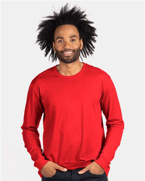 Unisex CVC Long Sleeve T-Shirt - Black