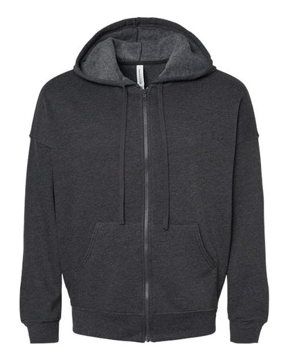BELLA + CANVAS Unisex Sponge Fleece DTM Full-Zip Hoodie Sweatshirt 3759