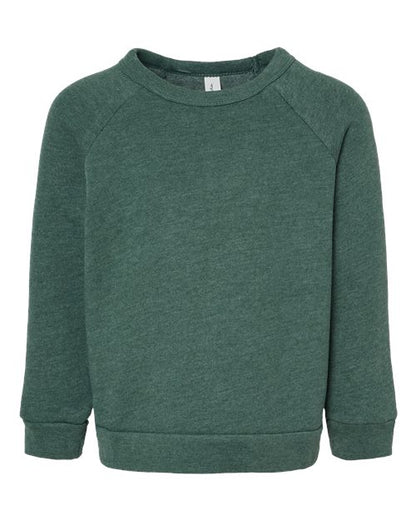 BELLA + CANVAS Toddler Sponge Fleece Raglan Crewneck Sweatshirt 3901T