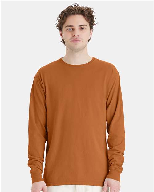 ComfortWash by Hanes Unisex Garment-Dyed Long Sleeve T-Shirt GDH200