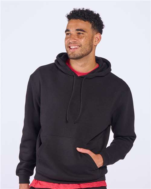 Unisex Fleece Hooded Sweatshirt - Black