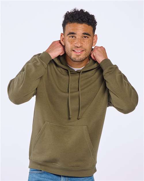 Unisex Fleece Hooded Sweatshirt - Black
