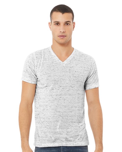 BELLA + CANVAS Unisex Textured Jersey V-Neck Tee 3655