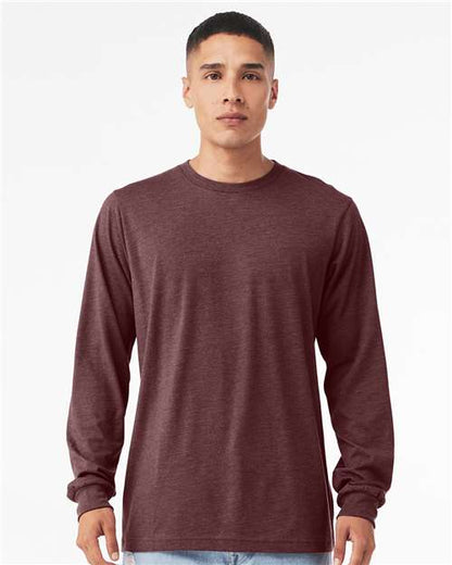 BELLA + CANVAS Heather CVC Long Sleeve Tee 3501CVC