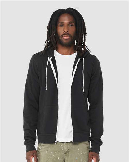 Unisex Sponge Fleece Full-Zip Hoodie Sweatshirt
