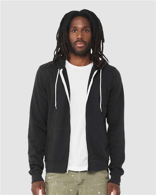 BELLA + CANVAS Unisex Sponge Fleece Full-Zip Hoodie Sweatshirt 3739