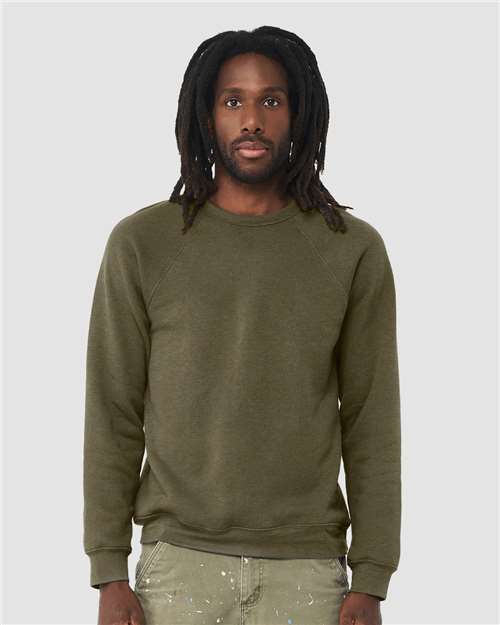 Sponge Fleece Raglan Crewneck Sweatshirt - XL