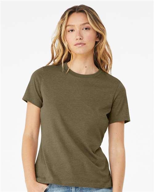 BELLA + CANVAS Women’s Relaxed Fit Heather CVC Tee 6400CVC