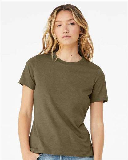 BELLA + CANVAS Women’s Relaxed Fit Heather CVC Tee 6400CVC