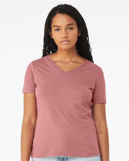BELLA + CANVAS Women's Relaxed Triblend V-Neck Tee 6415