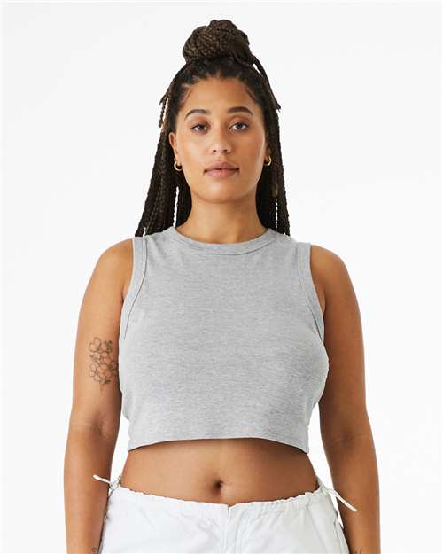BELLA + CANVAS Women's Micro Rib Muscle Crop Tank 1013