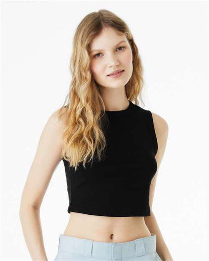 BELLA + CANVAS Women's Micro Rib Muscle Crop Tank 1013