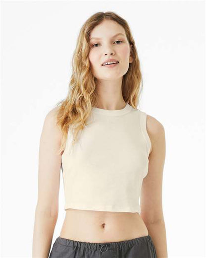 BELLA + CANVAS Women's Micro Rib Muscle Crop Tank 1013