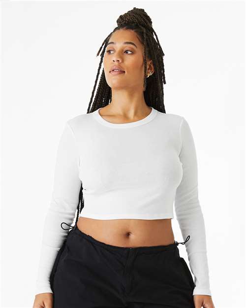 BELLA + CANVAS Women's Micro Rib Long Sleeve Baby Tee 1501