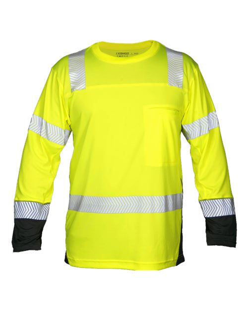 Kishigo Unisex Premium Black Series® Cool Touch Class 3 Long Sleeve T-Shirt 9177