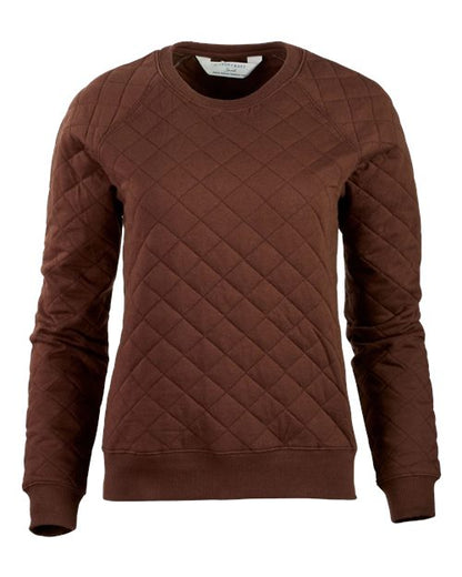 Women's Quilted Crewneck Pullover