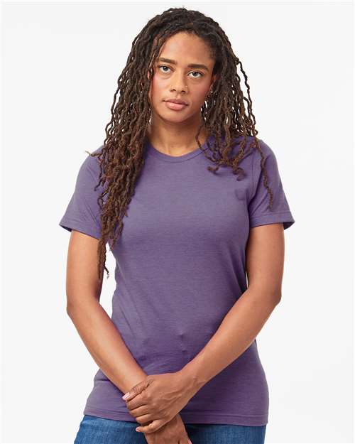 Unisex Combed CVC T-Shirt - Heather Black