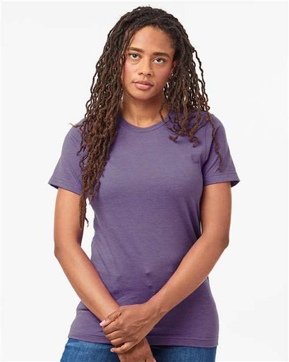 Unisex Combed CVC T-Shirt - Heather Black